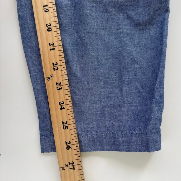 Talbots Women's Blue Chambray Girlfriend Chino Ankle Length Size 16W Petite - Picture 8 of 8